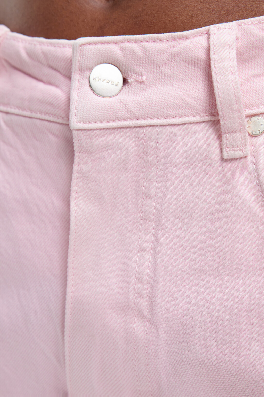 Джинсы прямые цветные с высокой посадкой - цвет розовый - 6