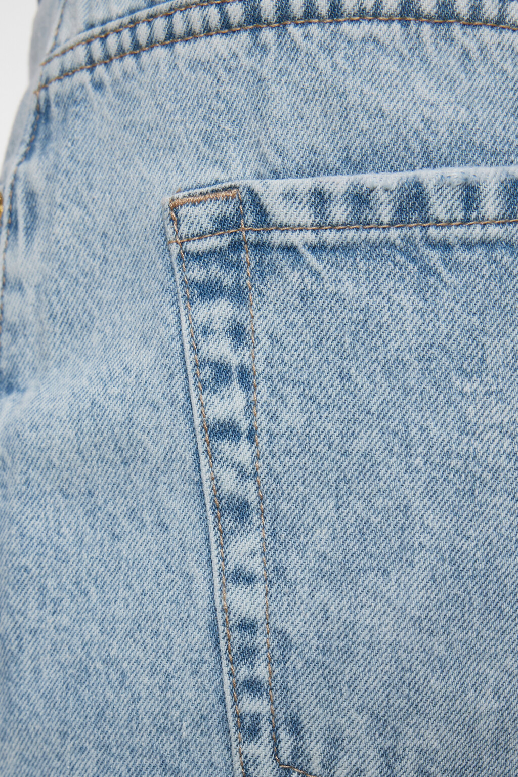 Джинсы wide leg широкие с заниженной посадкой - цвет голубой - 6