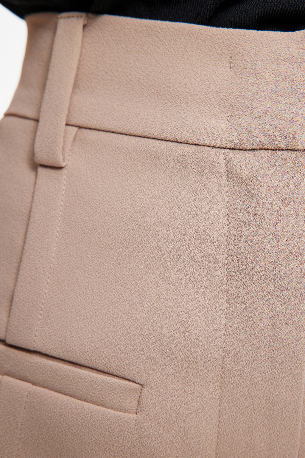 Шорты А-силуэта костюмные с высокой посадкой - цвет коричневый - 5