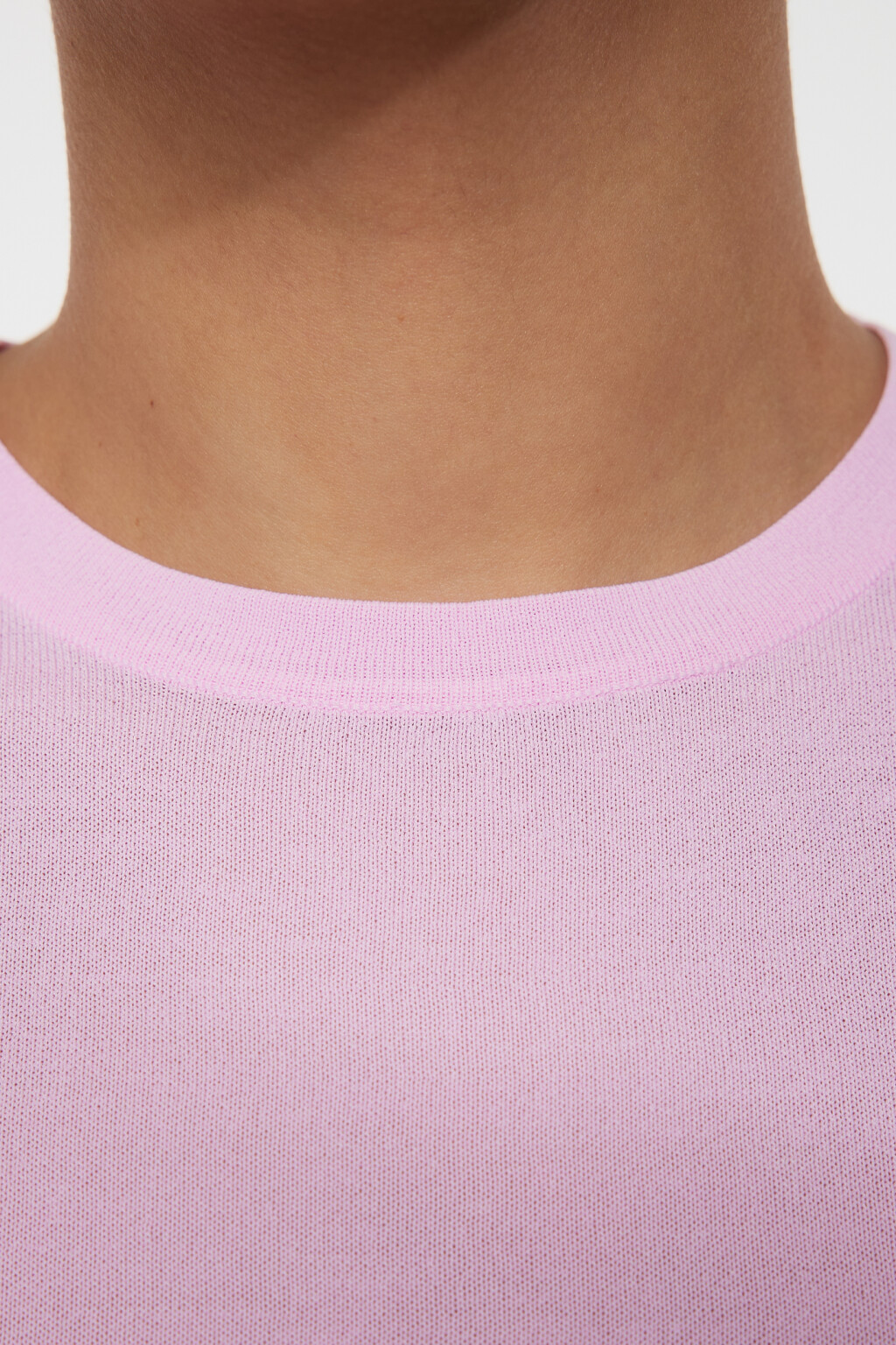 Топ-футболка вискозный укороченный в рубчик - цвет розовый - 6