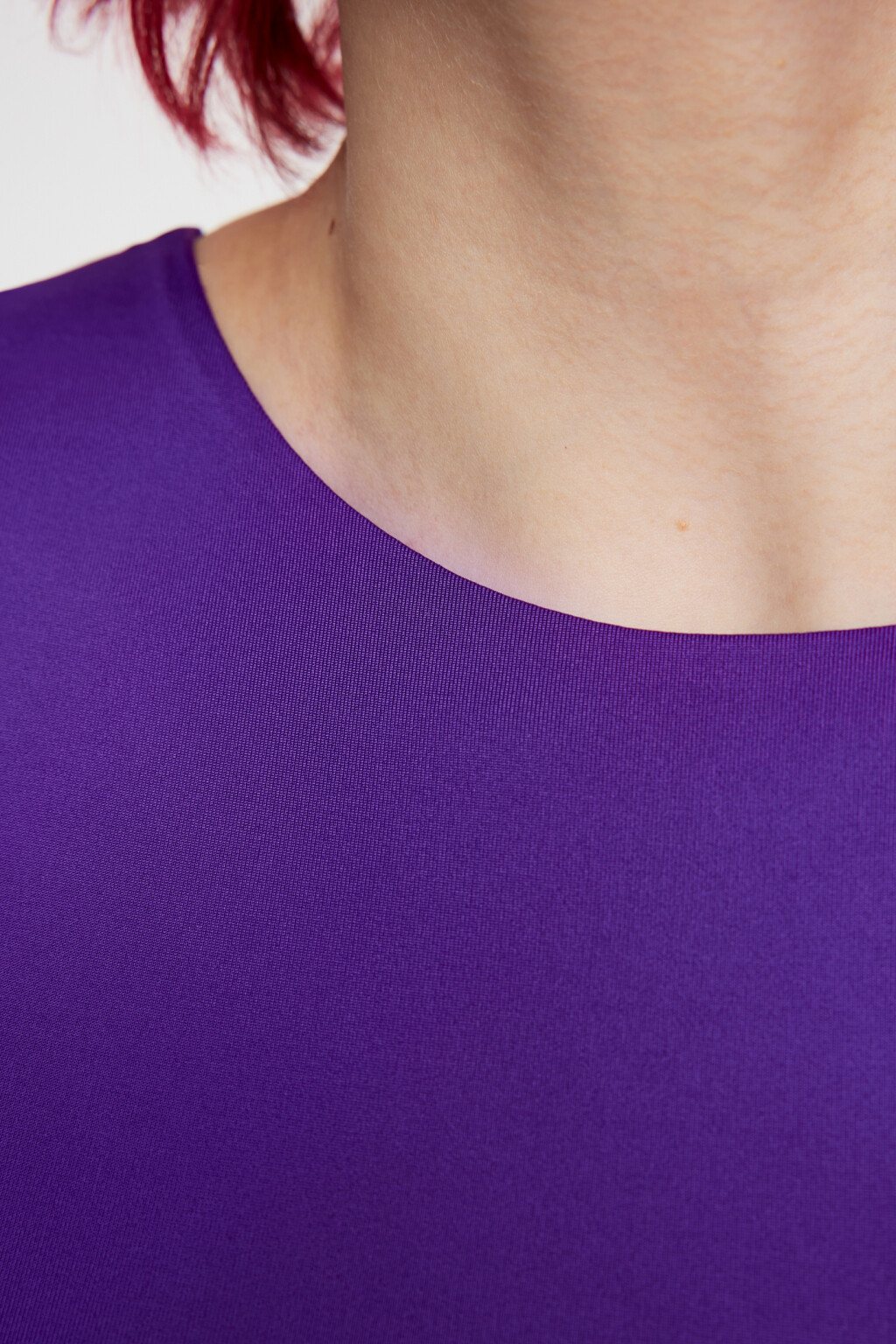 Топ-майка облегающий укороченный на широких бретелях - цвет фиолетовый - 5