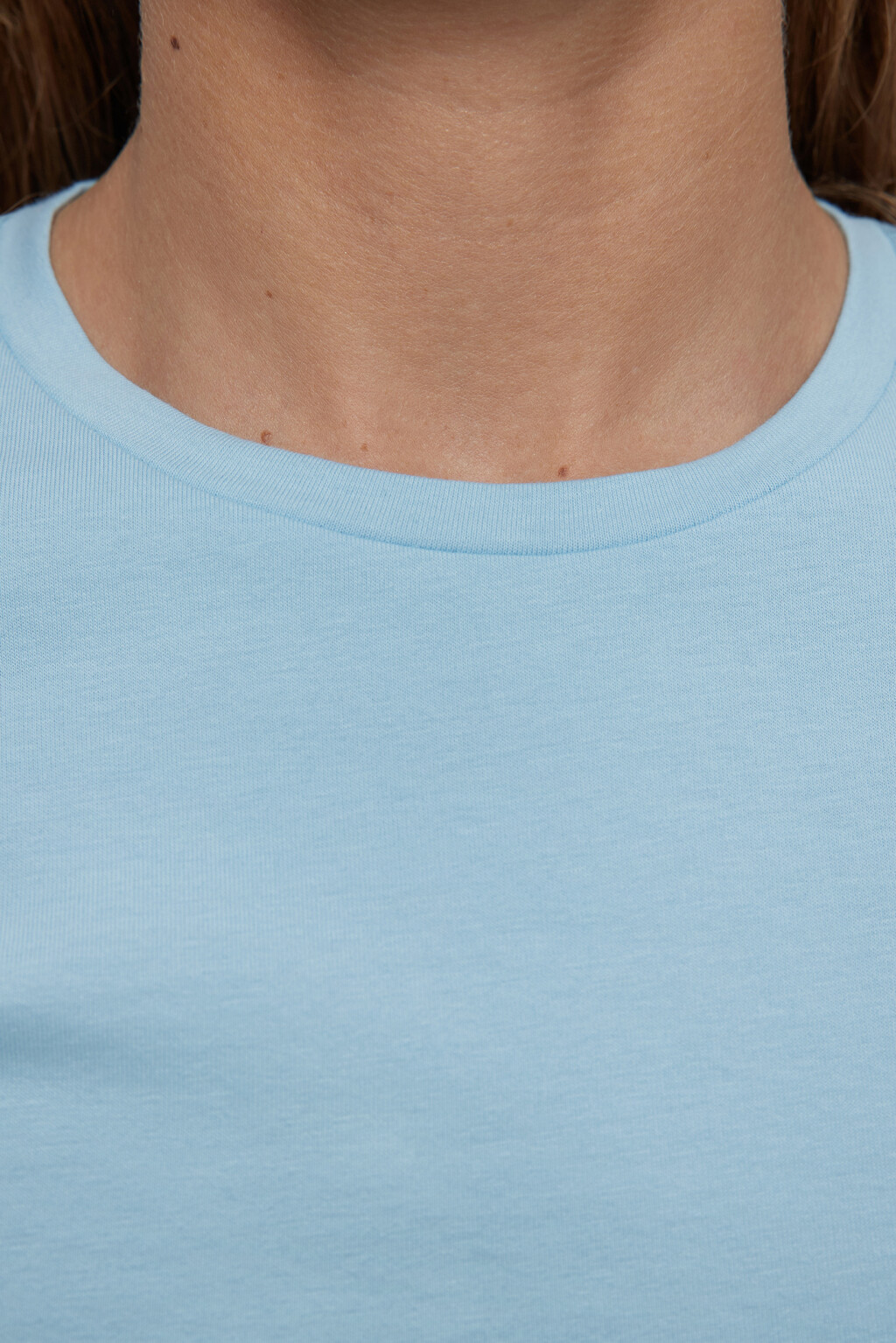 Футболка slim хлопковая облегающая - цвет голубой - 6