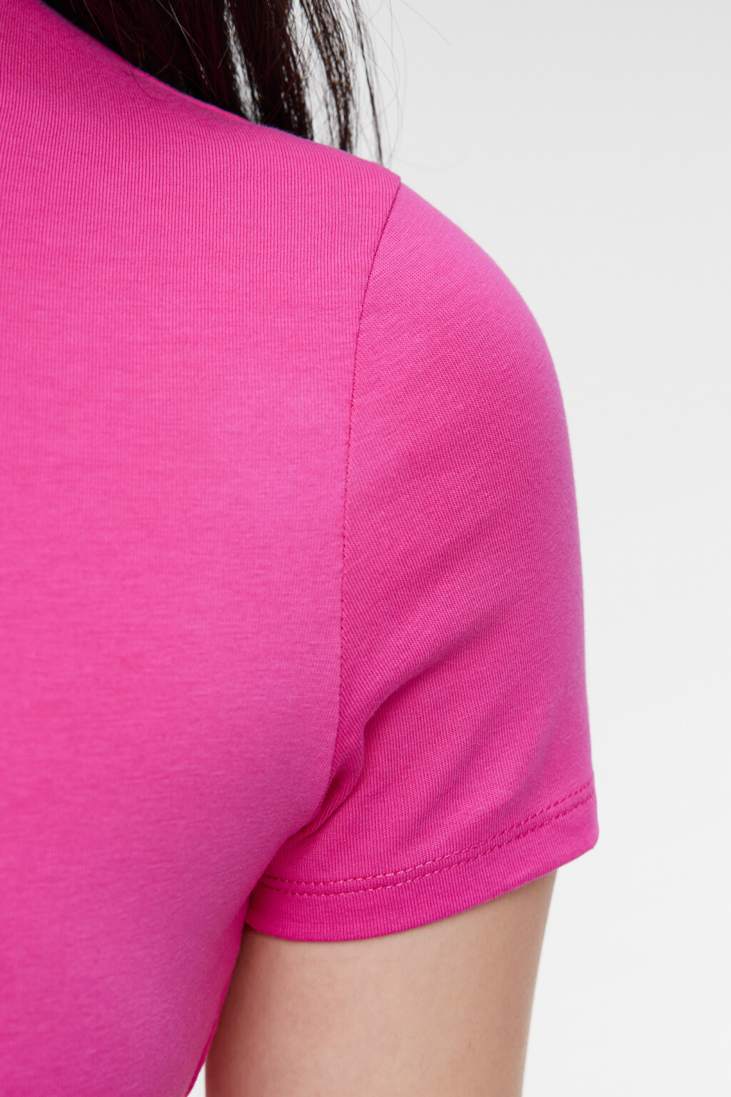 Футболка slim хлопковая облегающая с принтом - цвет розовый - 6