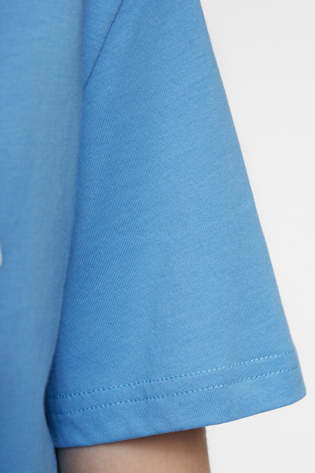 Футболка прямая хлопковая с названиями городов - цвет голубой - 7