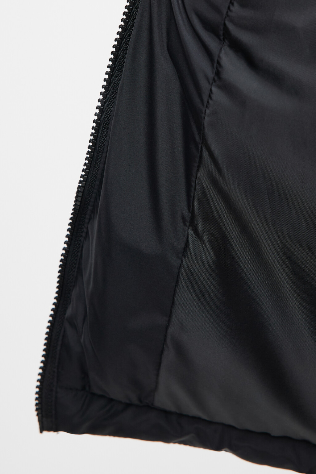 Жилет стеганый утепленный с воротником-стойкой - цвет черный - 3