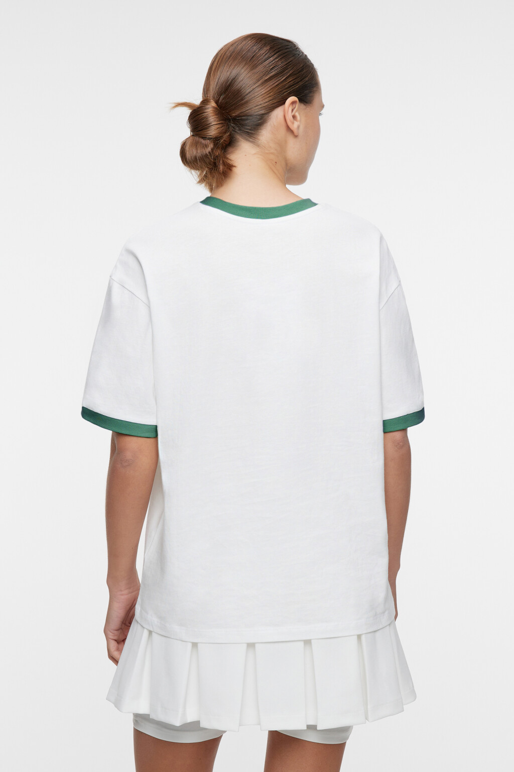 Футболка oversize с принтом в теннисном стиле - цвет бежевый - 3