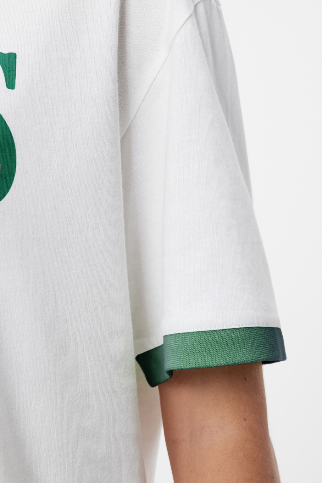 Футболка oversize с принтом в теннисном стиле - цвет бежевый - 6