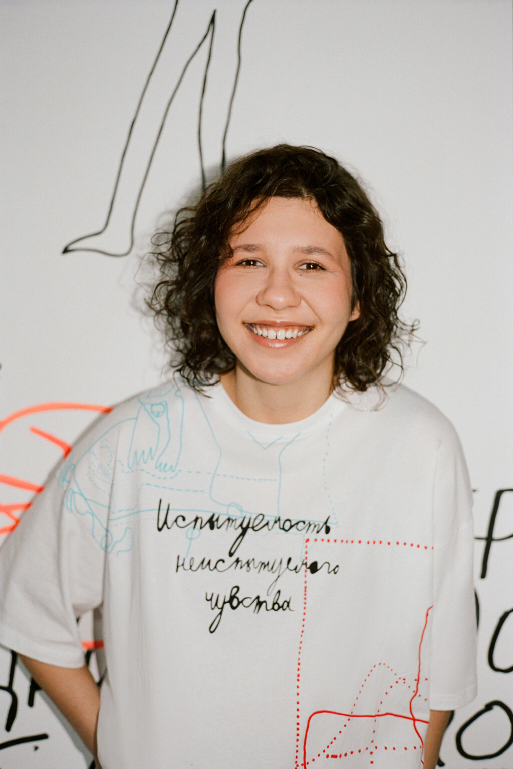 Футболка oversize хлопковая с принтом - цвет мультиколор - 9