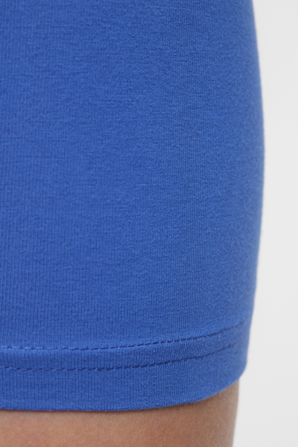 Шорты-велосипедки мини хлопковые облегающие - цвет синий - 6