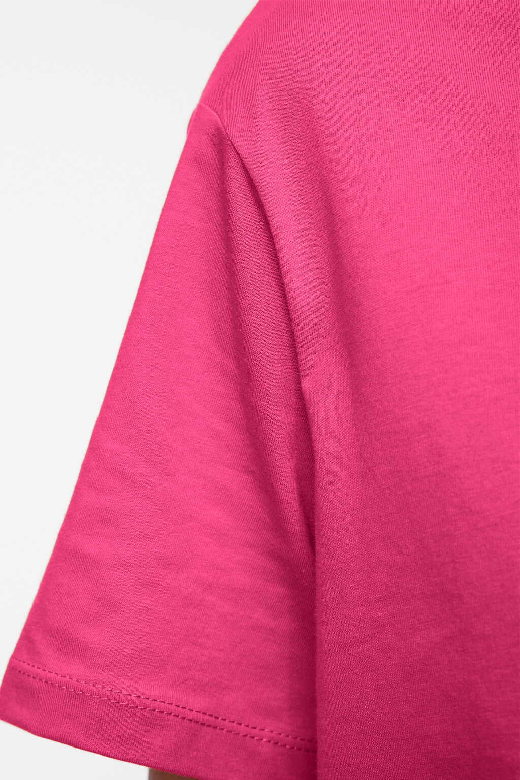 Футболка oversize хлопковая однотонная - цвет розовый - 5
