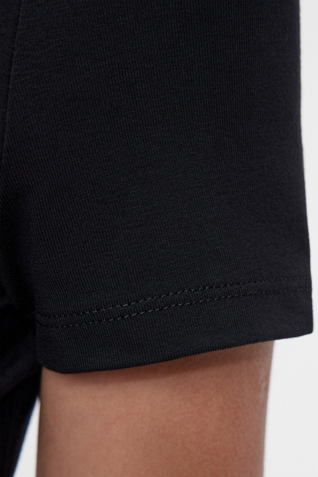 Топ-футболка хлопковый укороченный - цвет черный - 5