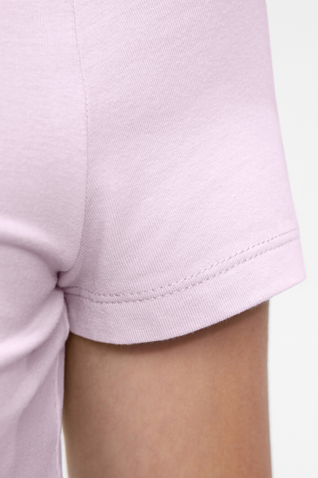 Топ-футболка хлопковый укороченный - цвет розовый - 4
