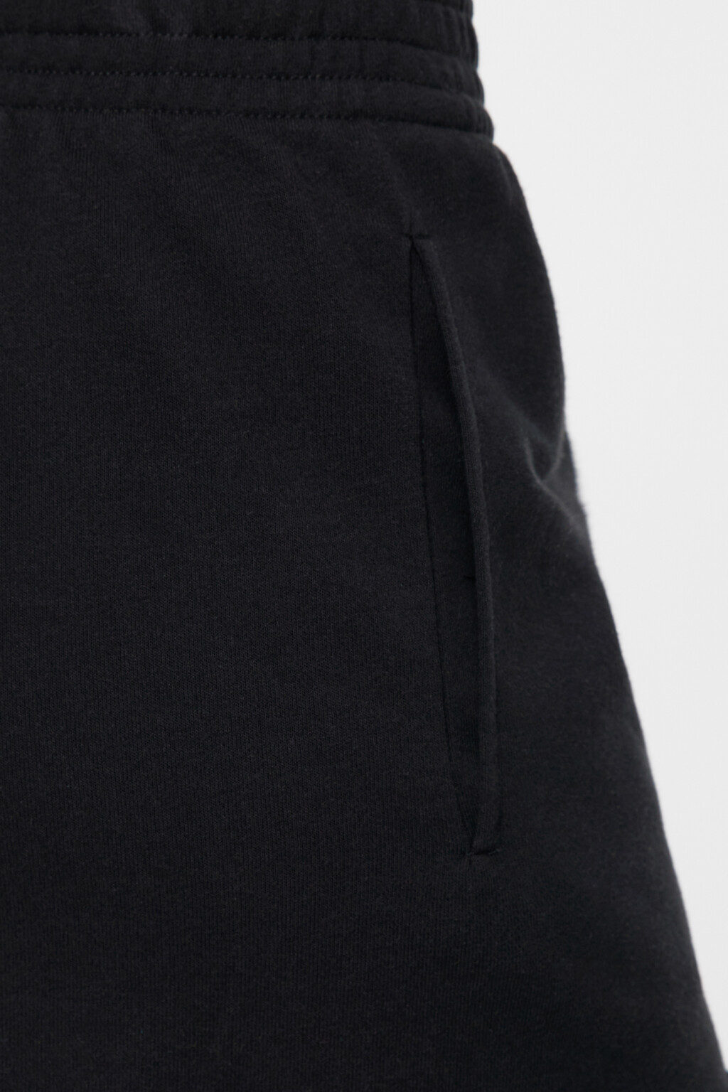 Шорты А-силуэта мини хлопковые из футера - цвет черный - 5