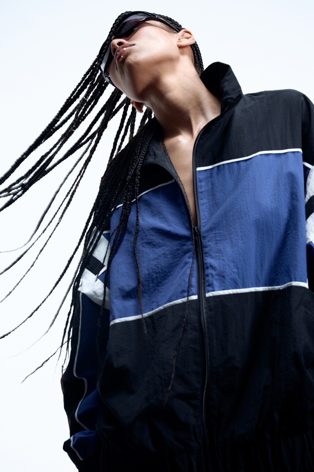 Куртка-олимпийка oversize с геометрическим принтом - цвет мультиколор - 12