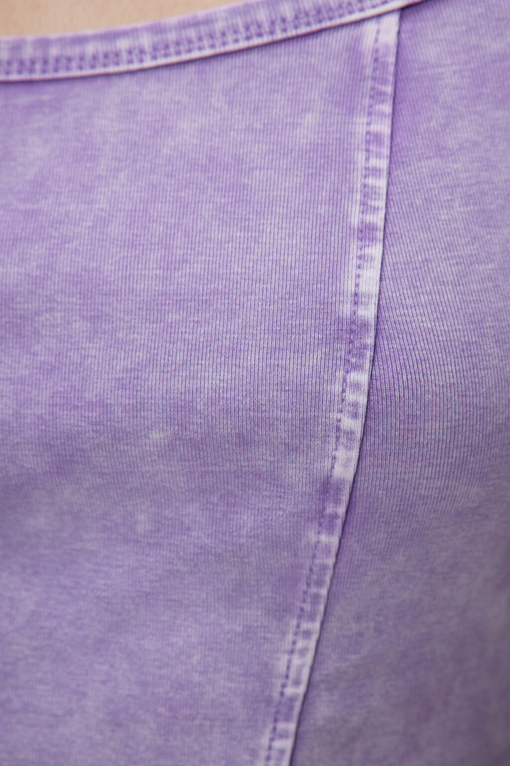 Лонгслив-корсет облегающий с вырезом каре - цвет фиолетовый - 6