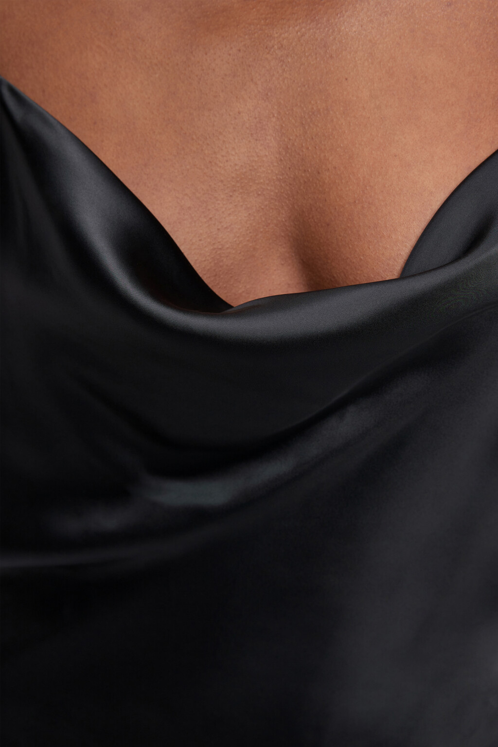 Платье-комбинация MAYA миди атласное - цвет черный - 6