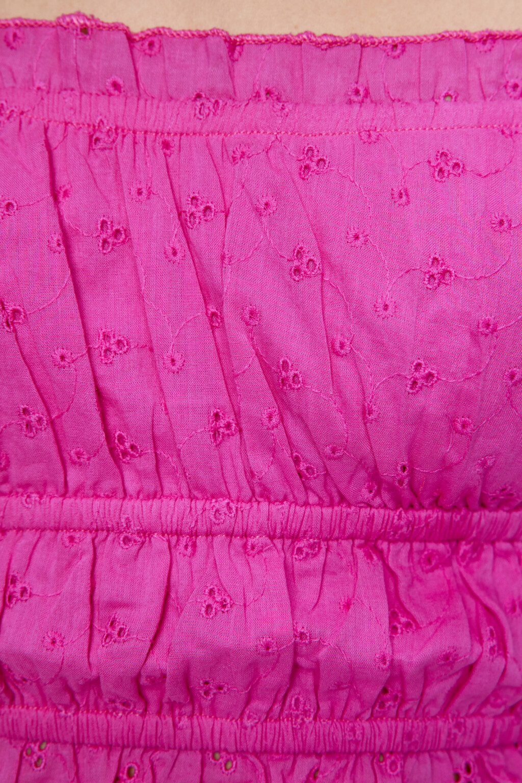 Топ-майка укороченный хлопковый с оборками и рюшами - цвет розовый - 6