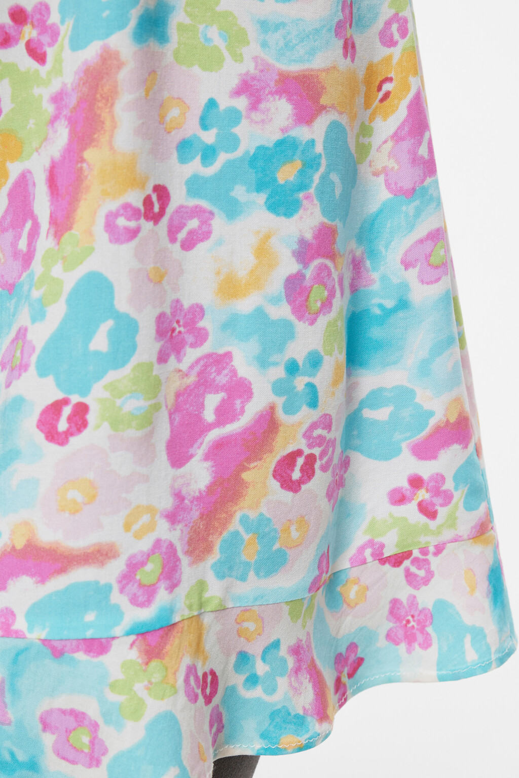 Платье мини вискозное приталенное с открытыми плечами - цвет мультиколор - 6