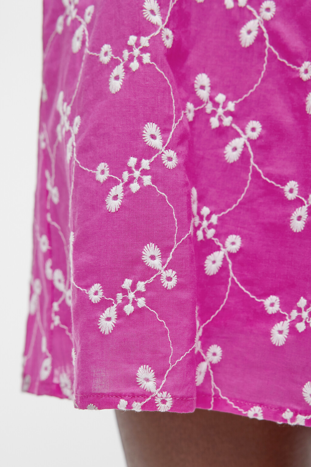 Комбинезон мини хлопковый приталенный с оборками - цвет розовый - 6