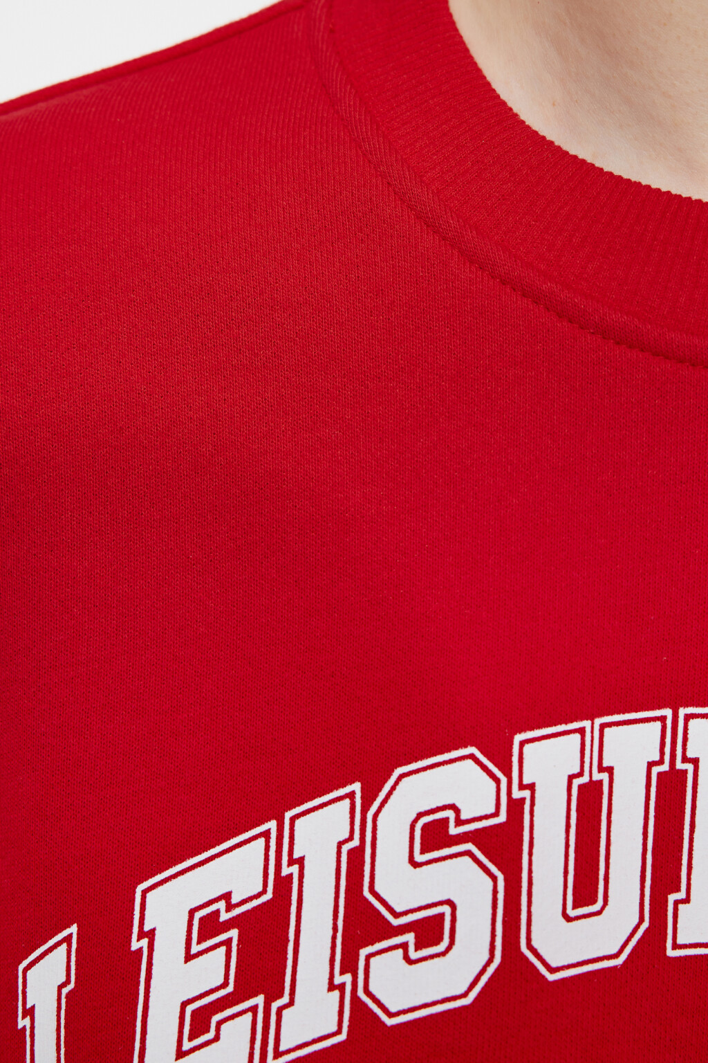 Свитшот oversize хлопковый с утяжками и стопперами - цвет красный - 6