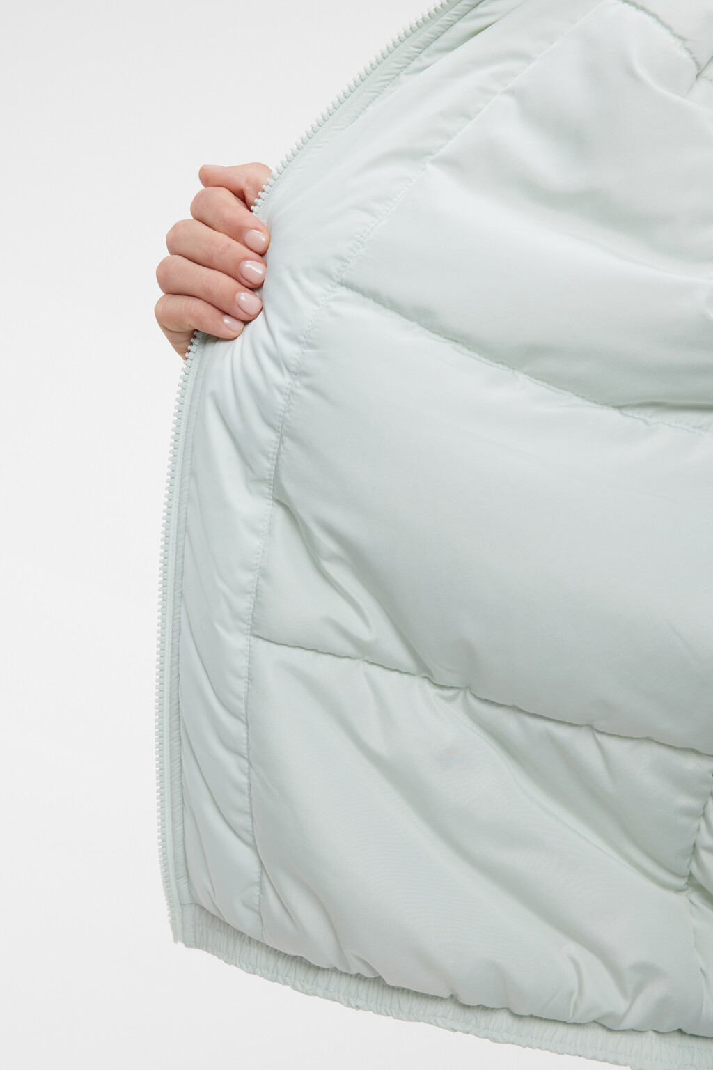 Куртка oversize утепленная с воротником-стойкой - цвет мятный - 7