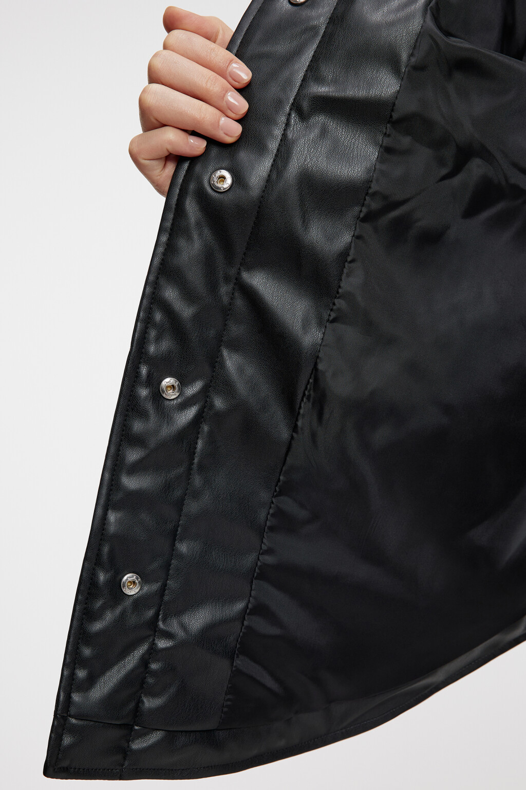 Куртка-рубашка oversize стеганая  - цвет черный - 9