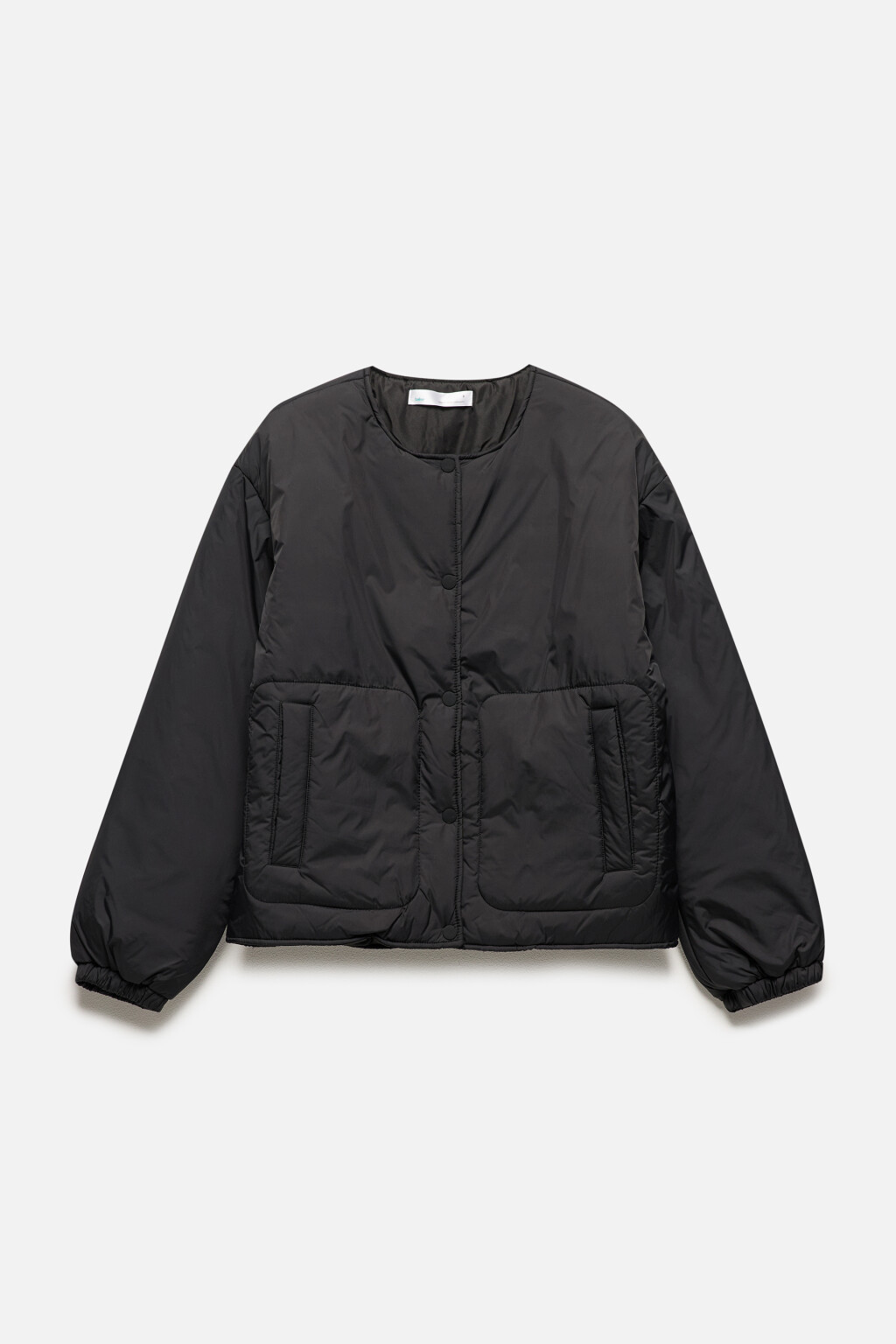 Куртка стеганая без воротника - цвет черный - 9