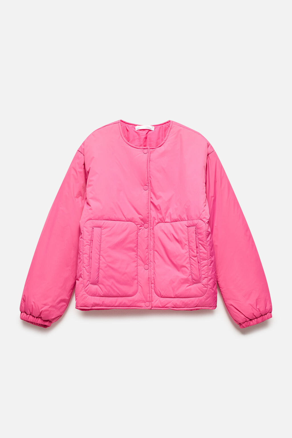 Куртка стеганая без воротника - цвет розовый - 9