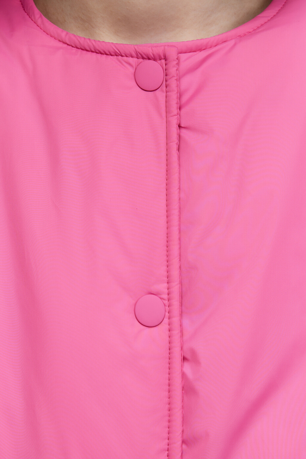 Куртка стеганая без воротника - цвет розовый - 7