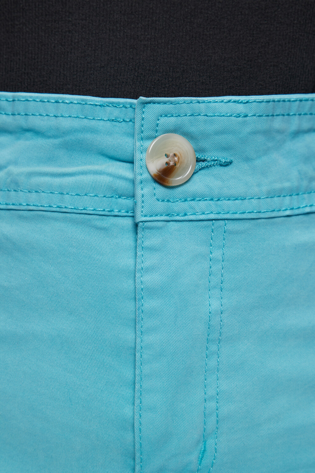 Джинсы-трубы wide leg широкие с обрезанными краями - цвет голубой - 5