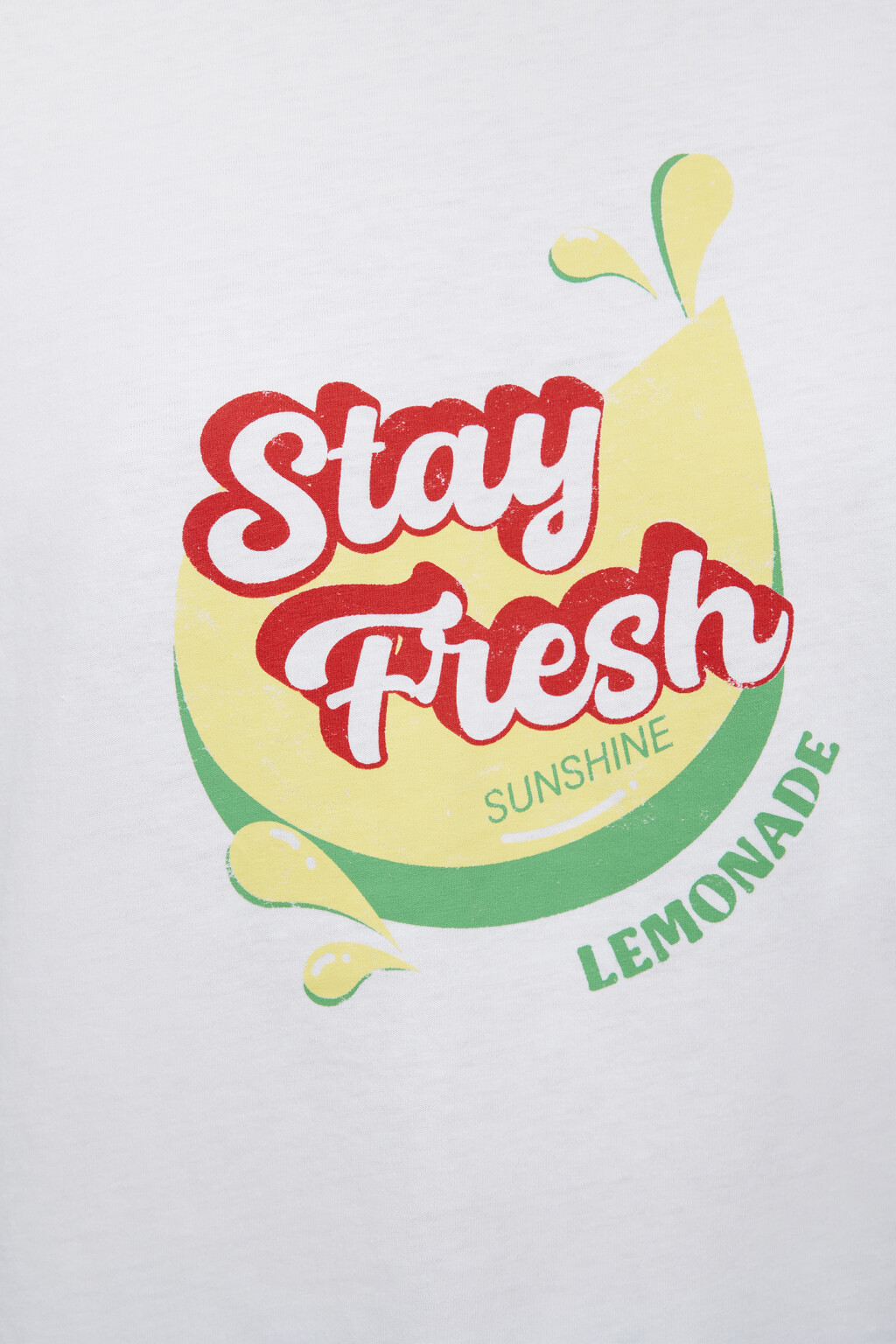 Футболка свободная хлопковая с принтом и надписями - цвет белый - 5