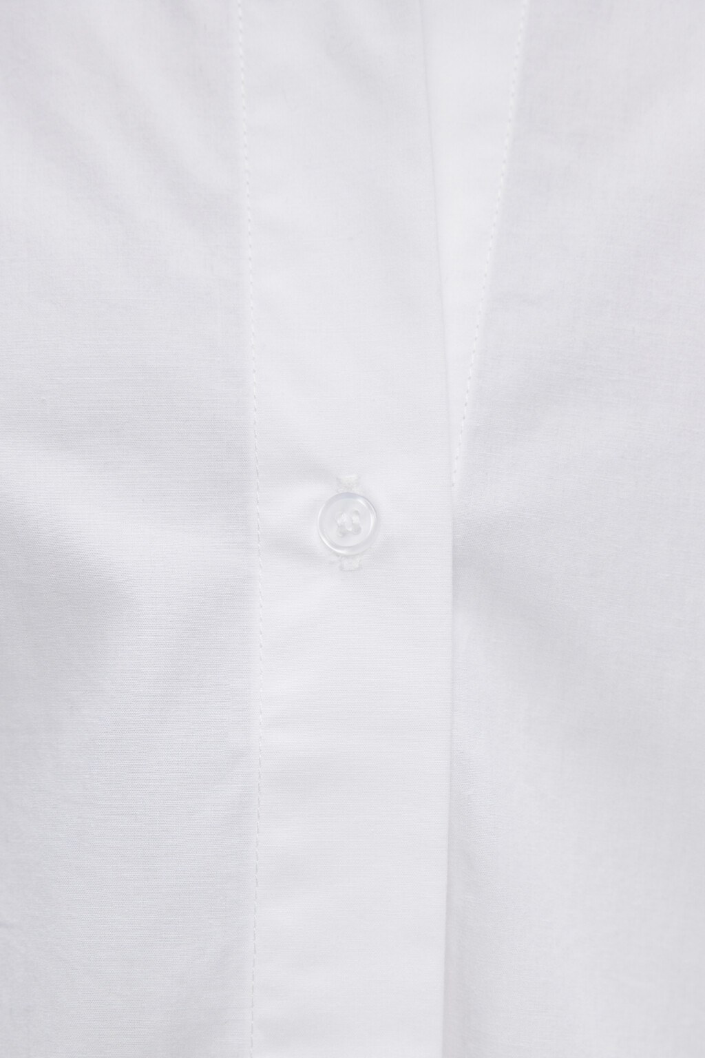 Рубашка oversize хлопковая в пижамном стиле - цвет белый - 5