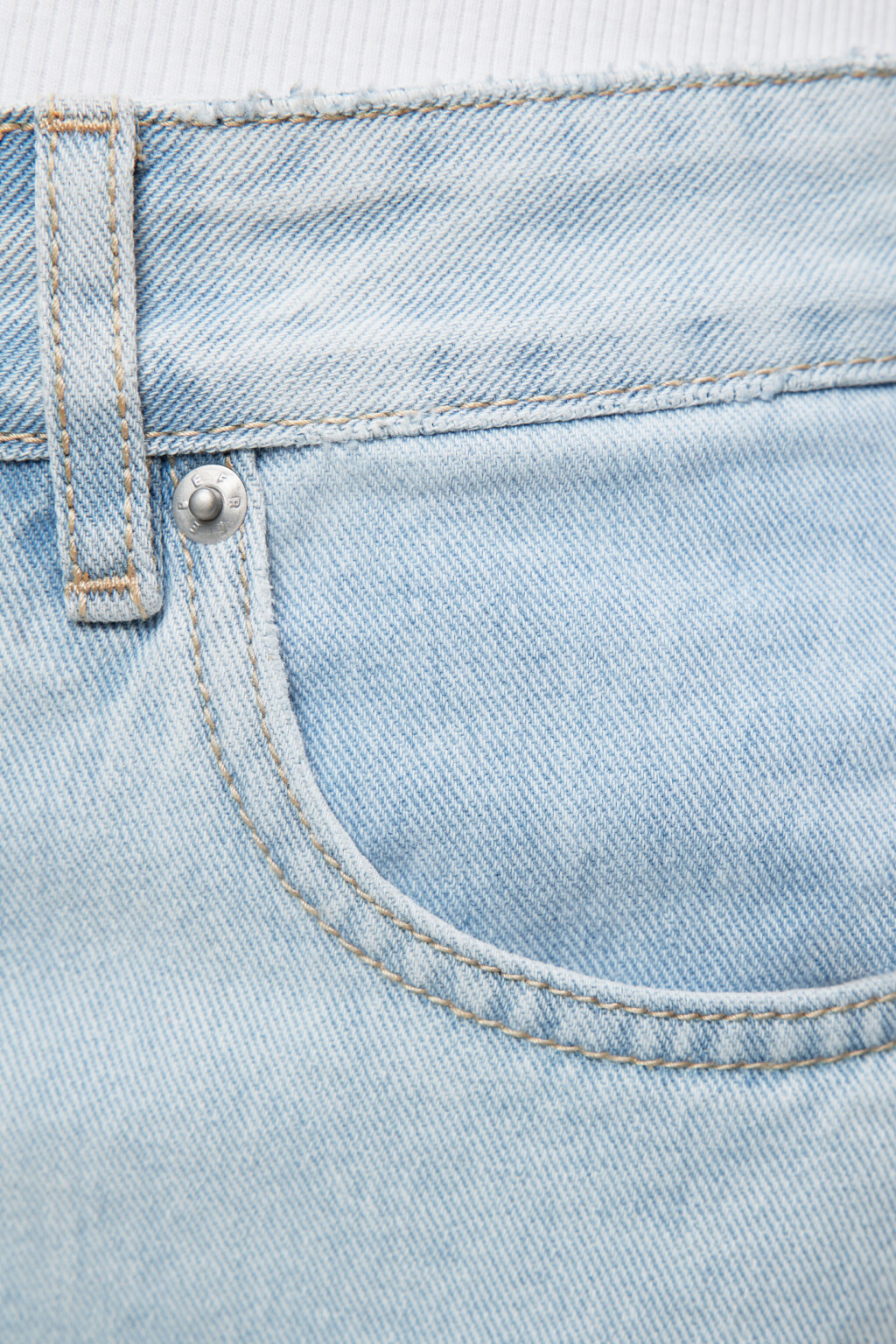 Джинсы straight прямые с высокой посадкой - цвет голубой - 6