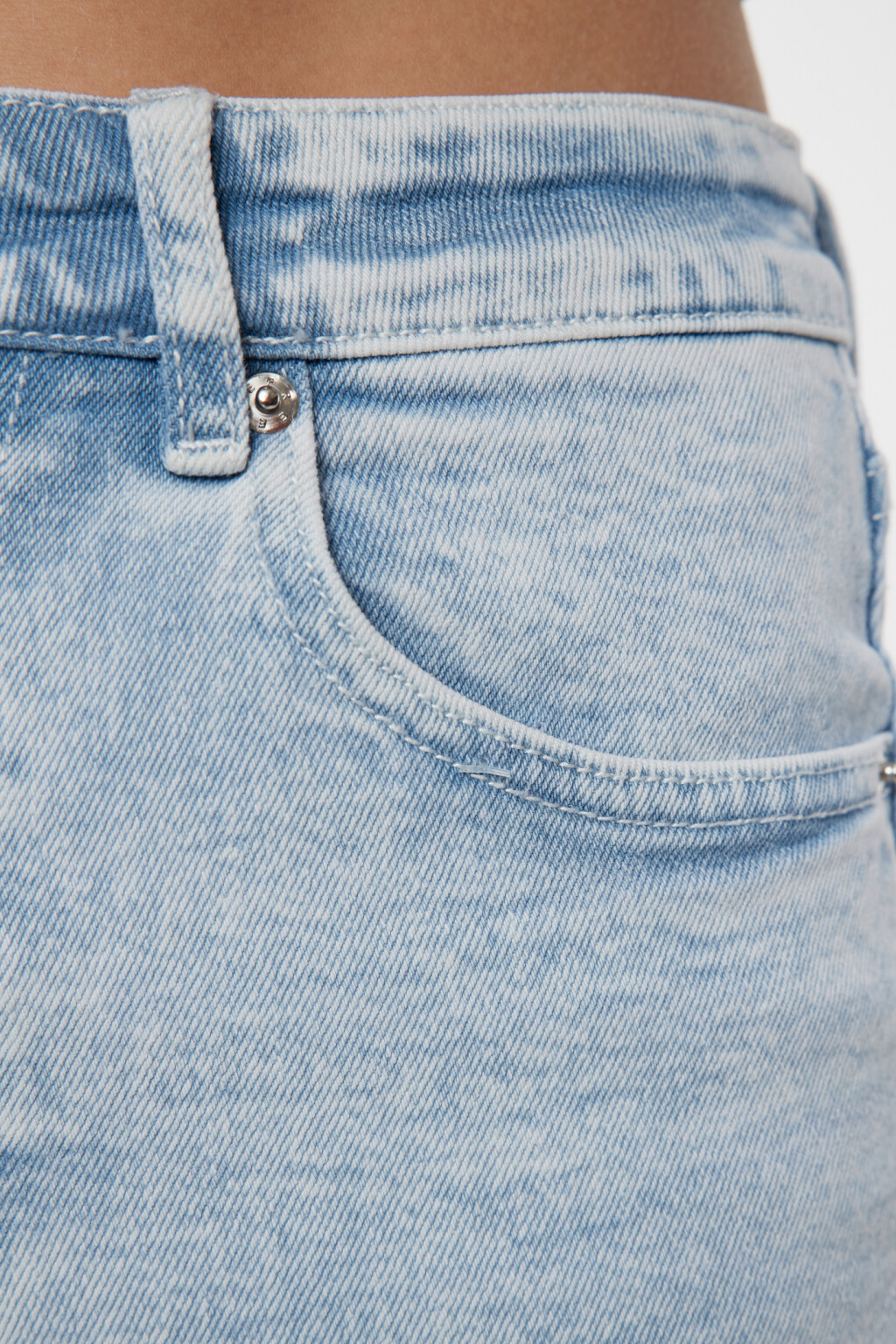 Джинсы flare расклешенные с завышенной посадкой - цвет голубой - 5