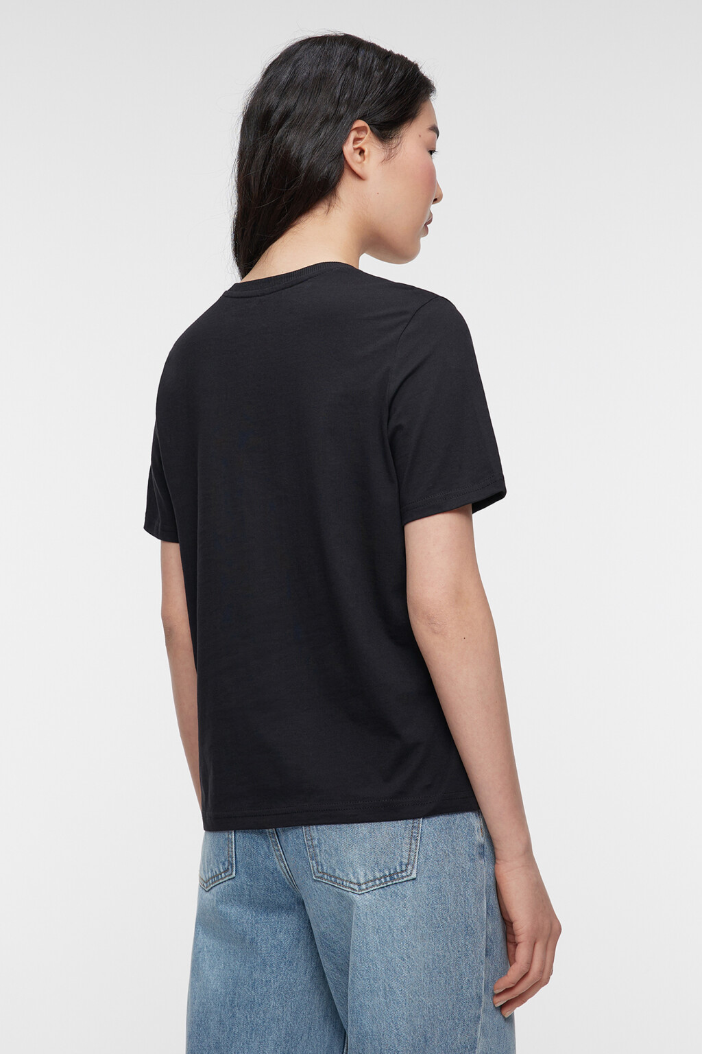 Футболка прямая хлопковая с милым принтом - цвет серый - 4