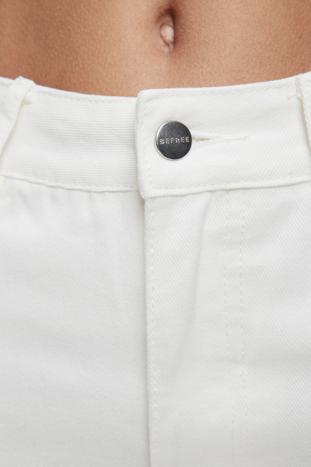 Джинсы MOM белые с высокой посадкой - цвет белый - 5