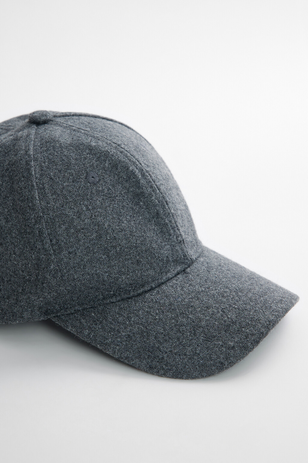 Бейсболка однотонная из ворсистой ткани - цвет серый - 3