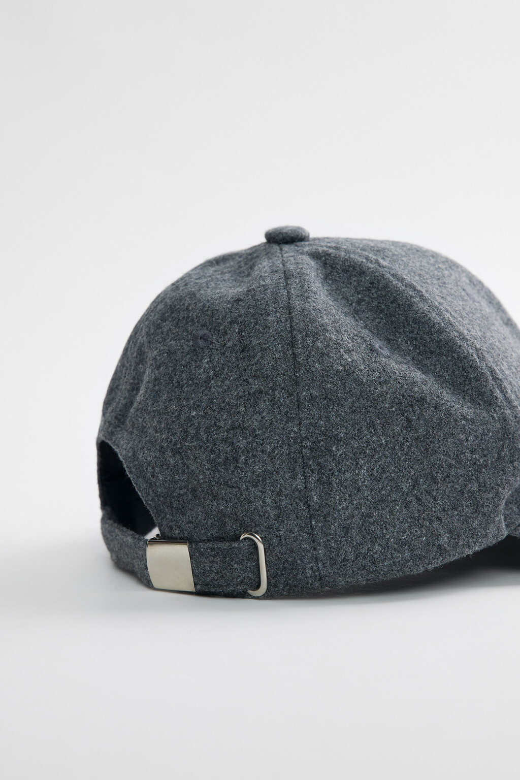 Бейсболка однотонная из ворсистой ткани - цвет серый - 4