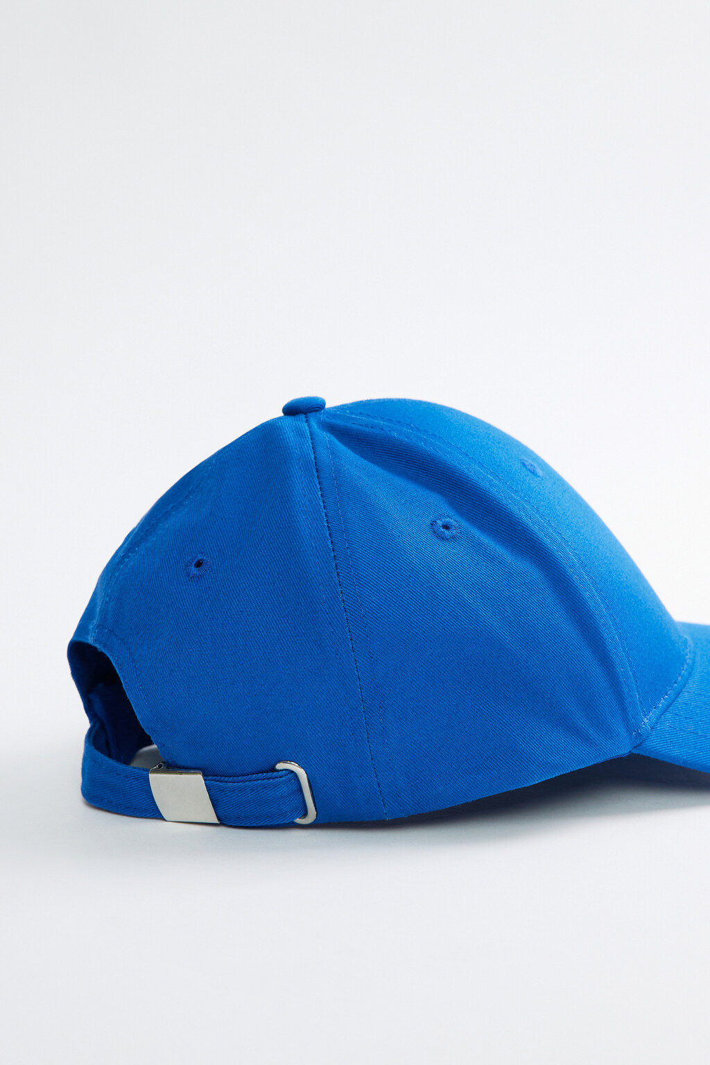 Бейсболка хлопковая с металлическими кольцами - цвет синий - 5