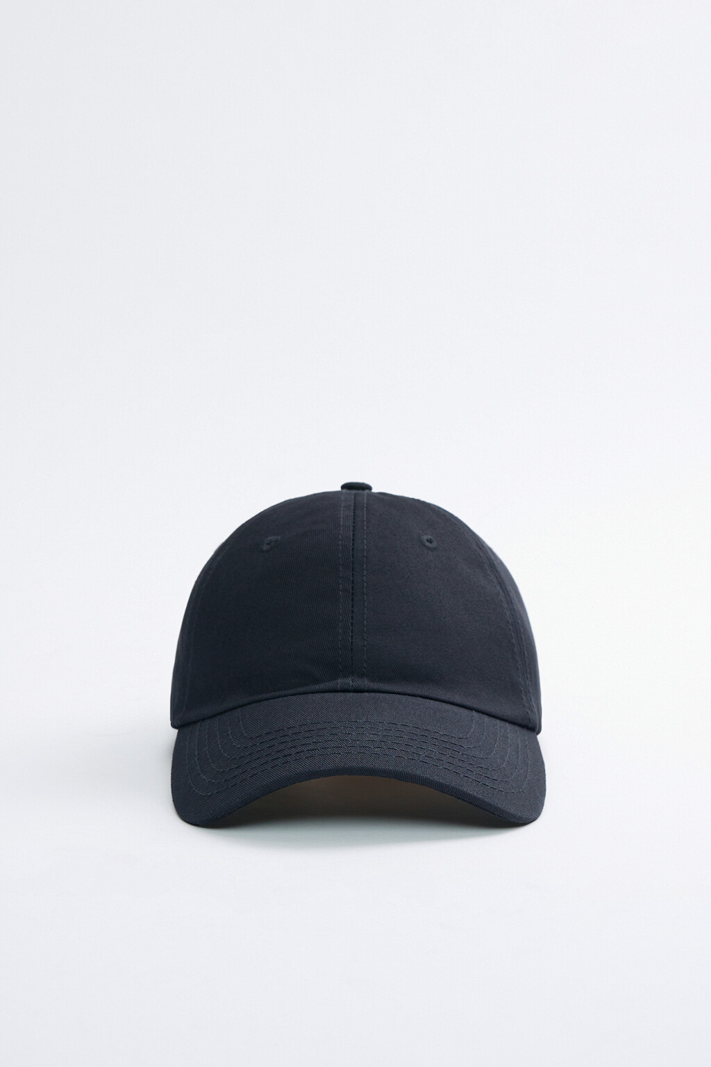 Бейсболка хлопковая классическая с длинным козырьком - цвет черный - 3