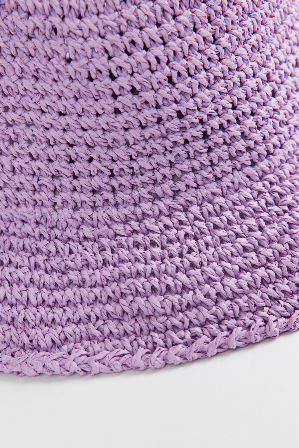 Панама высокая плетеная из целлюлозного волокна - цвет сиреневый - 2