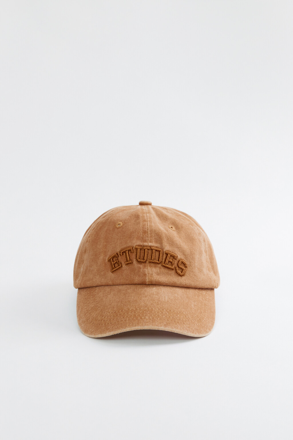 Бейсболка хлопковая с принтом и надписью - цвет коричневый - 3