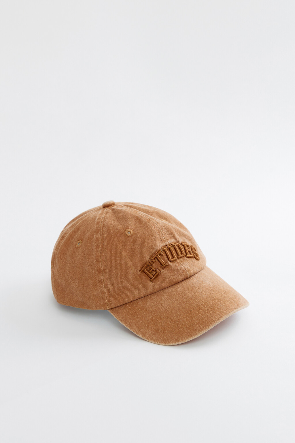 Бейсболка хлопковая с принтом и надписью - цвет коричневый - 2