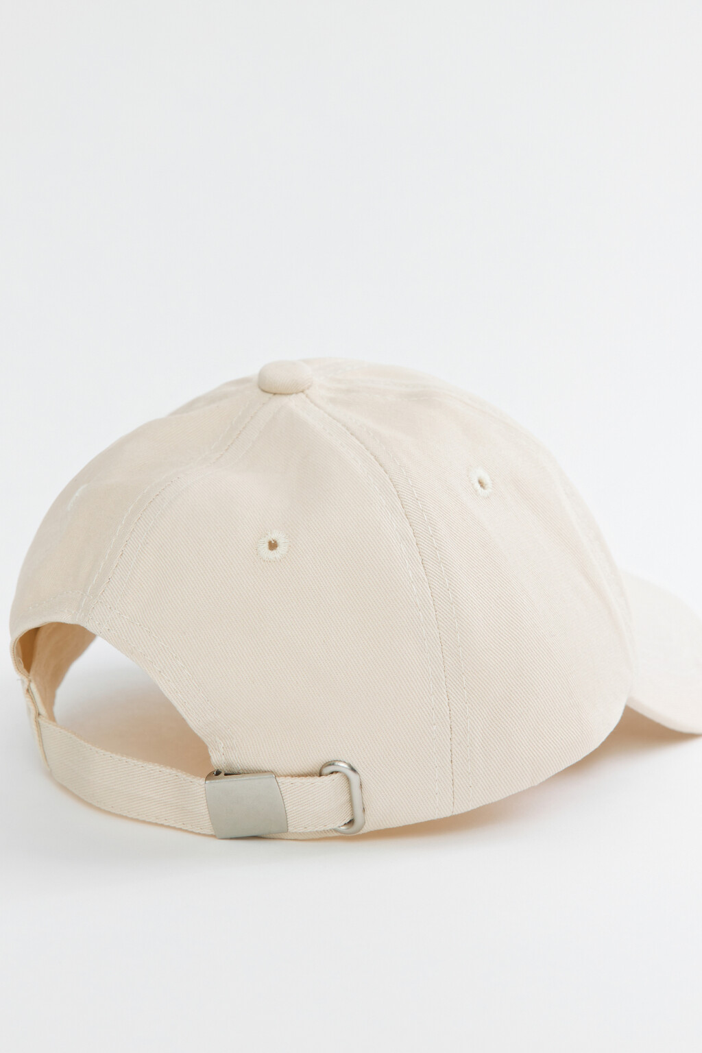 Бейсболка хлопковая с принтом-надписью - цвет бежевый - 4
