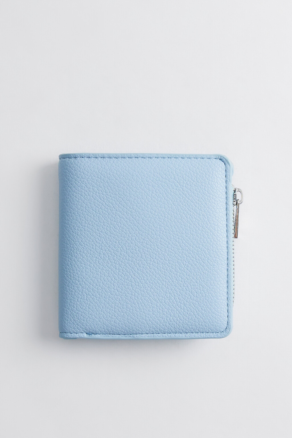 Кошелек складной с отделением для мелочи - цвет голубой - 1