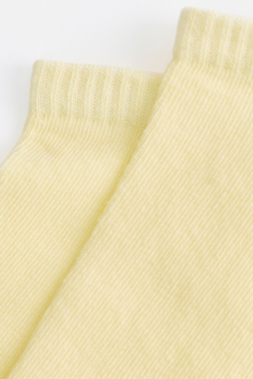 Носки-подследники хлопковые однотонные - цвет желтый - 2