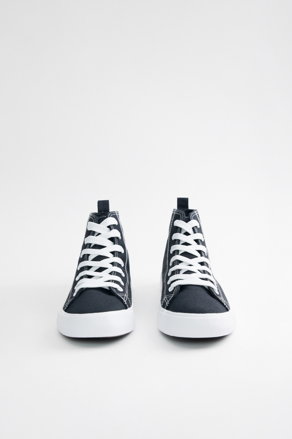 Кеды высокие хлопковые с принтом в стиле аниме - цвет черный - 3