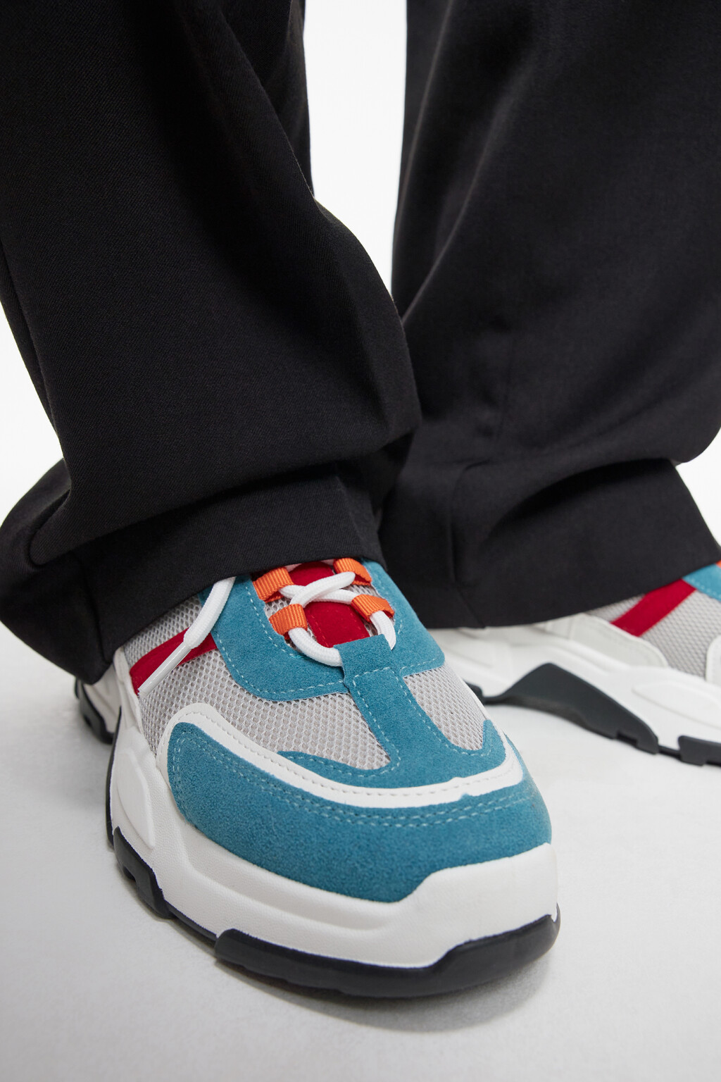 Кроссовки спортивные на высокой подошве - цвет мультиколор - 1