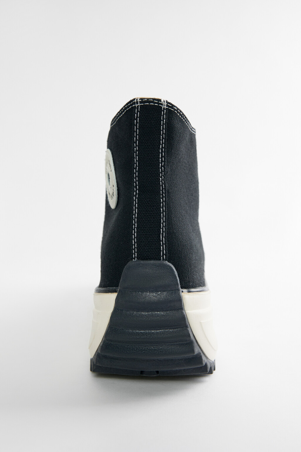 Кеды высокие текстильные на массивной платформе - цвет черный - 6