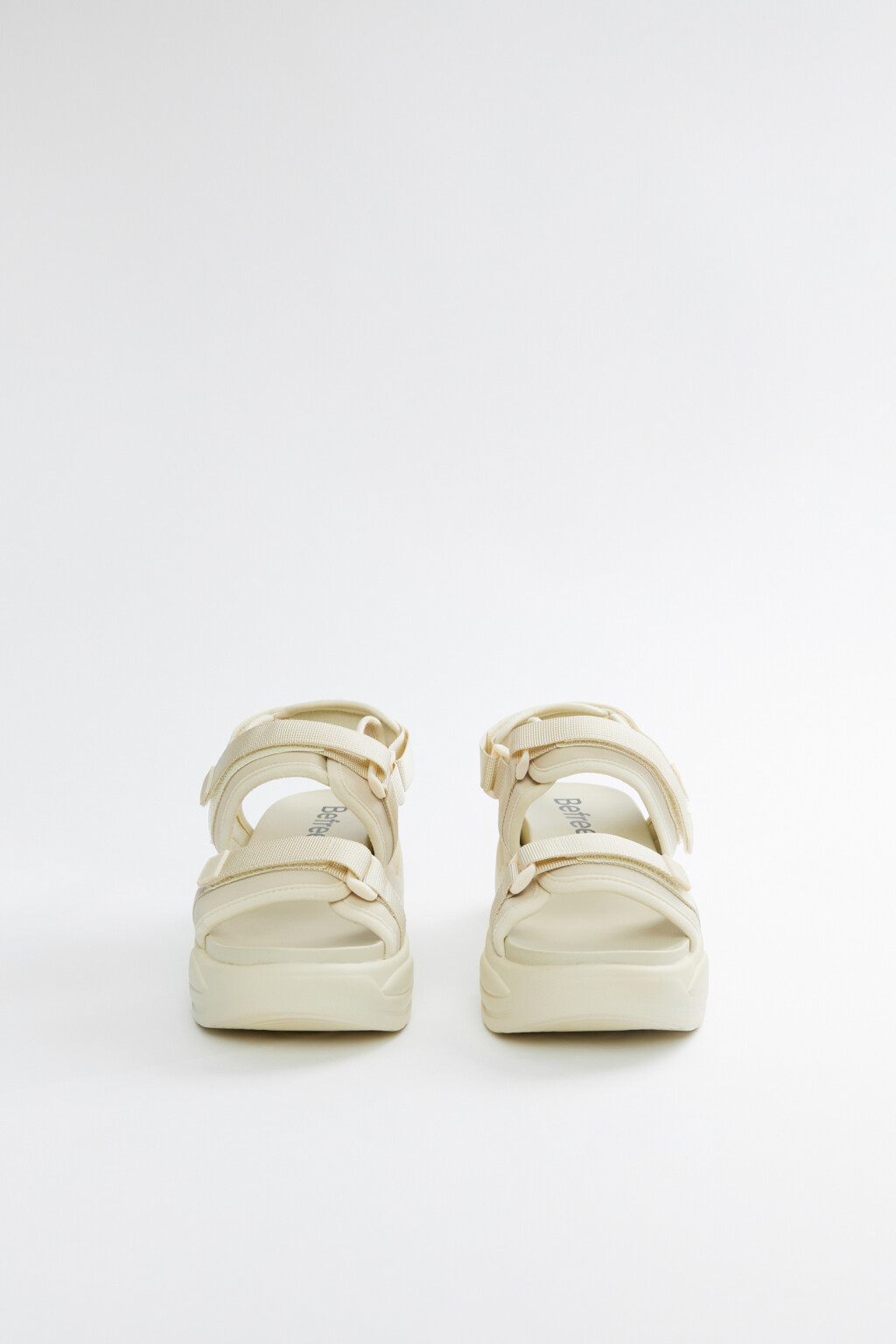 Сандалии спортивные высокие с застежкой на липучку - цвет бежевый - 3